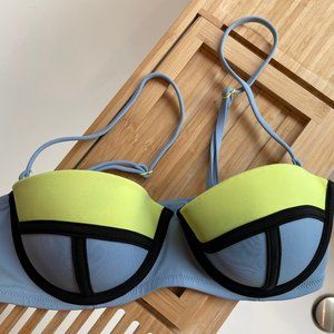 Victoria's Secret Women's Underwire Colorblock Bikini Top 34C